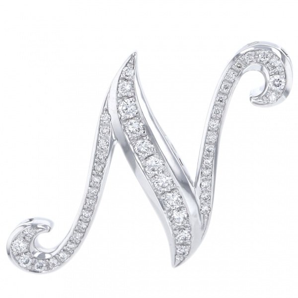 yukizaki alpha ユキザキ アルファ イニシャルペンダントトップ【N】Lサイズ【正規品】 y.alpha.12.9.n.l