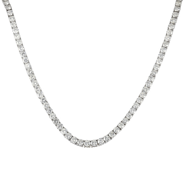 プラチナ プリンセスカット ネックレス シルバー色！！大人気！！ゆきざき！！ RainbowGirl（アクセサリー） ネックレス レディース ライン