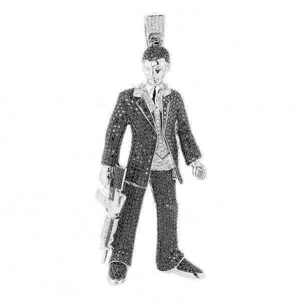 yukizakiselect ProperOther ユキザキセレクトジュエリー OTHER ライフルを持つ男 ダイヤモンド ブラックダイヤモンド 