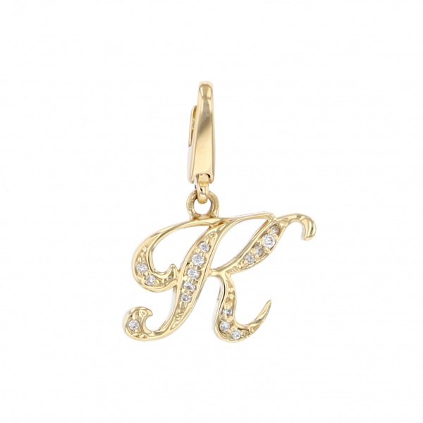 yukizaki alpha-PUTTS Snowy Alpha Petit Initial Charm [K] [Genuine] y.alpha.putite.32.6.k