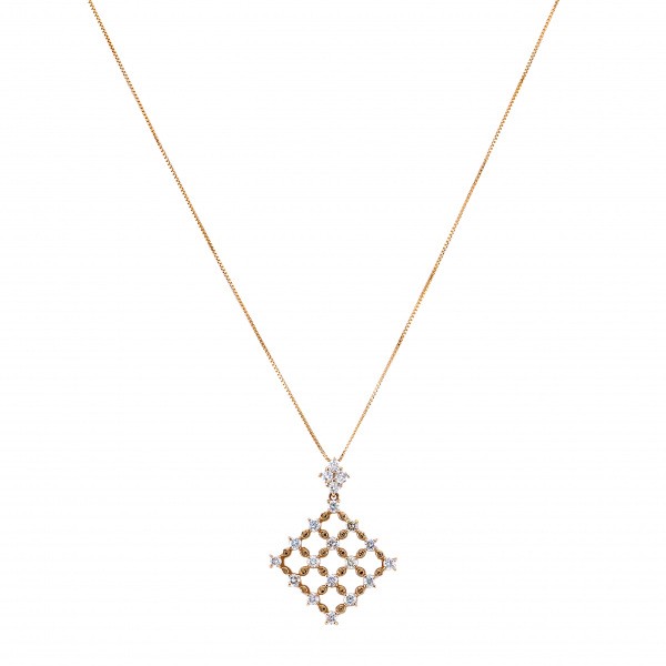 yukizakiselect ProperOther ユキザキセレクトジュエリー OTHER ピンクゴールド ダイヤモンド ネックレス n14670b