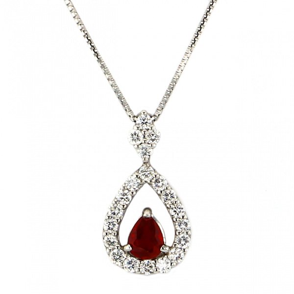 yukizakiselect ProperOther ユキザキセレクトジュエリー OTHER プラチナ ルビー ダイヤ ネックレス ノーヒート 