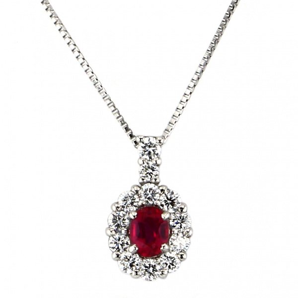 yukizakiselect ProperOther ユキザキセレクトジュエリー OTHER プラチナ ルビー ダイヤ ネックレス ノーヒート 