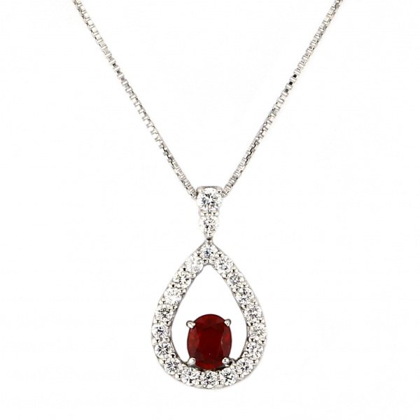 yukizakiselect ProperOther ユキザキセレクトジュエリー OTHER プラチナ ルビー ダイヤ ネックレス ノーヒート 