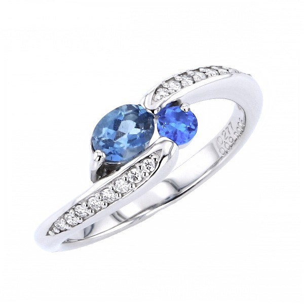 Yukizaki Select ProperOther Yukizaki Select Jewelry OTHER platinum Aquamarine Awinite ring 