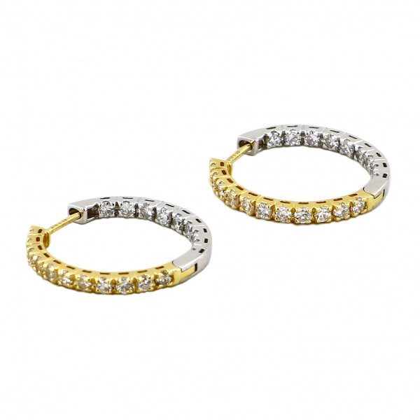 yukizakiselect ProperOther ユキザキセレクトジュエリー OTHER イエローゴールドホワイトゴールド ダイヤモンド ピアス hgj-0223