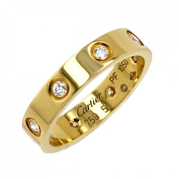 cartier love カルティエ ラブ ミニ 8Pダイヤ 