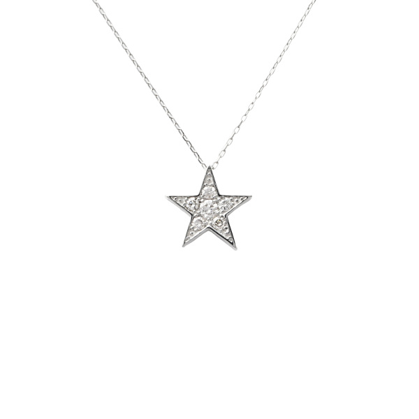 美品　鑑定書あり　ユキザキセレクトジュエリー　 ダイヤモンド ネックレス　星型 美品 鑑定書あり ユキザキセレクトジュエリー ダイヤモンド