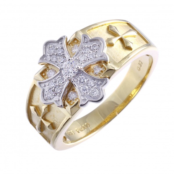 yukizakiselect ProperOther ユキザキセレクトジュエリー OTHER K18YG/PT900 ダイヤ リング 