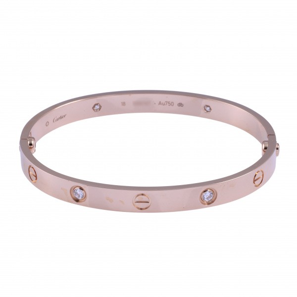 cartier love カルティエ ラブ ハーフダイヤモンド #18 b6036018