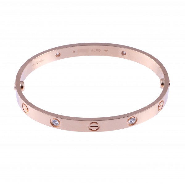 cartier love カルティエ ラブ ハーフダイヤ b6036000