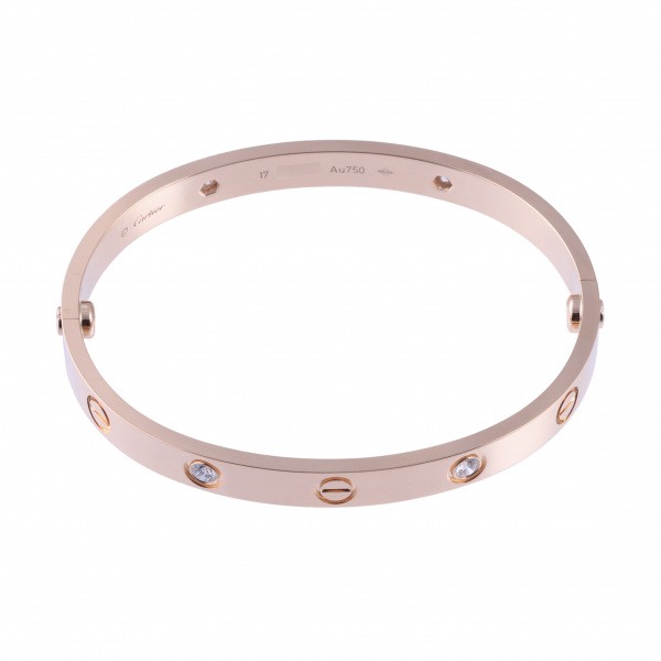 cartier love カルティエ ラブ ハーフダイヤ b6036000