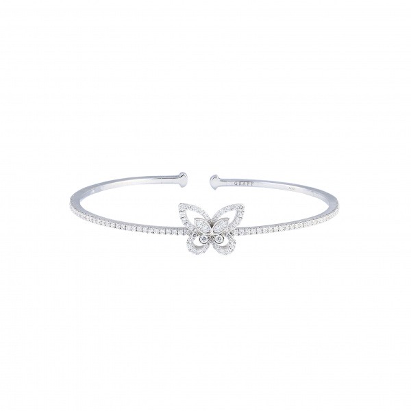 graff butterfly silhouette GRAFF Butterfly silhouette diamond Bangle XS rgb500