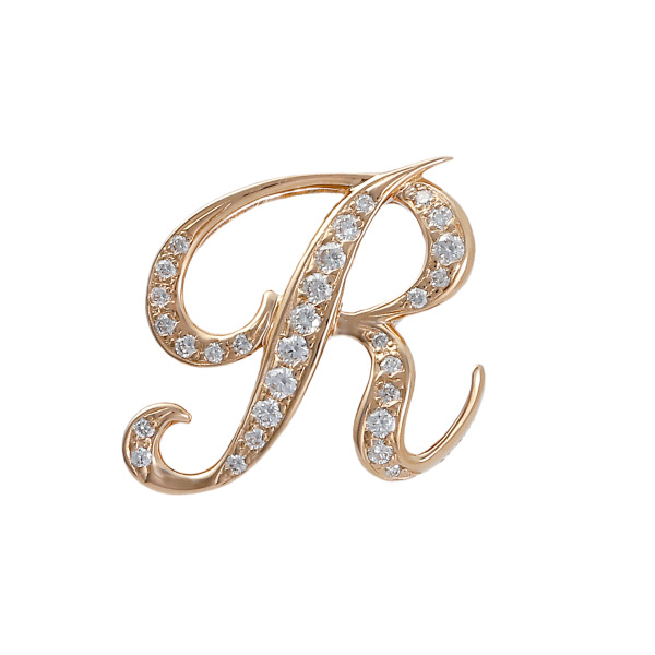 yukizaki alpha ユキザキ アルファ イニシャルペンダントトップ【R】Mサイズ【正規品】 y.alpha.12.22.r.m