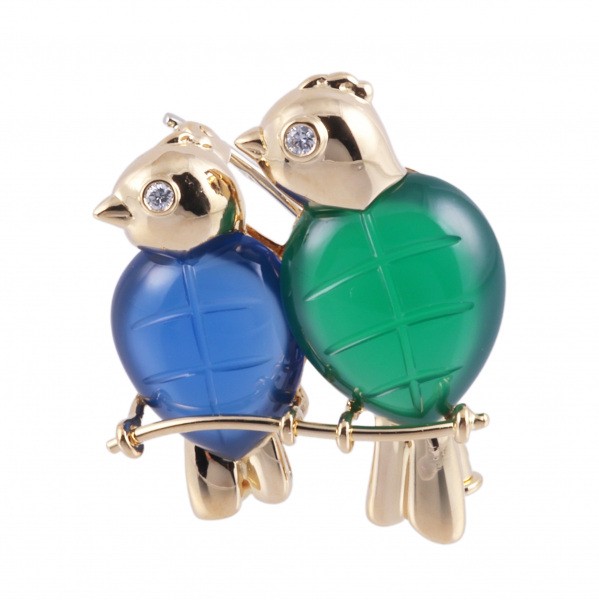 cartier other カルティエ カルセドニー 鳥モチーフ(インセパレーブル) 