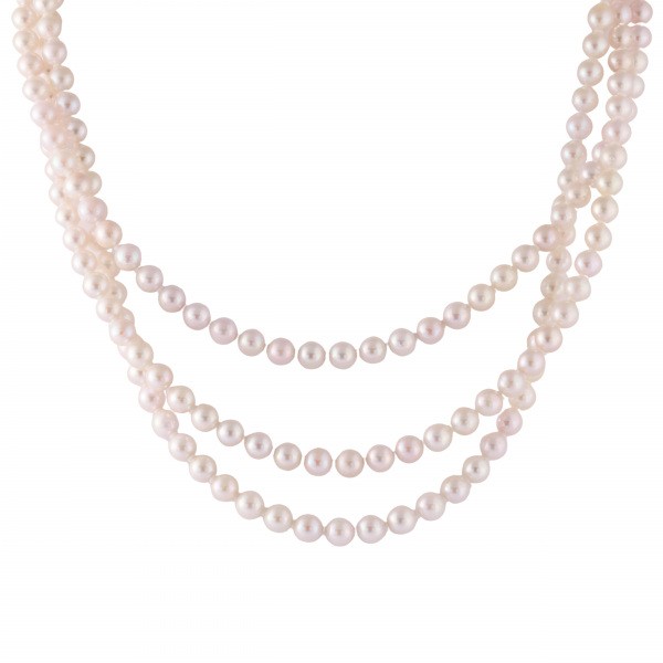 yukizakiselect pearl ユキザキセレクトジュエリー パール 三連ネックレス 