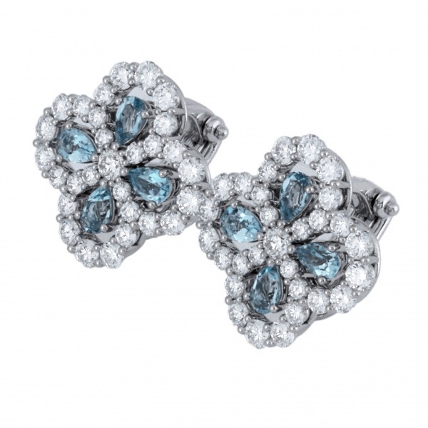 harrywinston loop ハリー・ウィンストン ループ フルモチーフ アクアマリン フラワー eaaprpmel4c