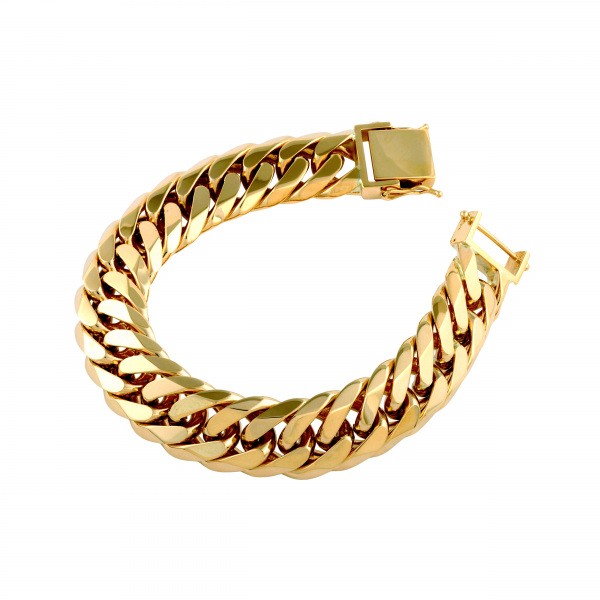 yukizakiselect kihei ユキザキセレクトジュエリー 喜平 喜平 ブレスレット ダブル6面 約22cm 約205.49g 