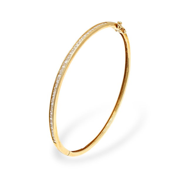ユキザキセレクトジュエリー　18k.ダイヤバングル ユキザキセレクトジュエリー 18k.ダイヤバングル 高級バングルの