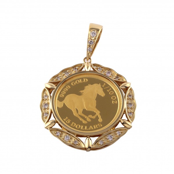 yukizakiselect coin ユキザキセレクトジュエリー コイン コイン ツバルホース 1/10OZ 