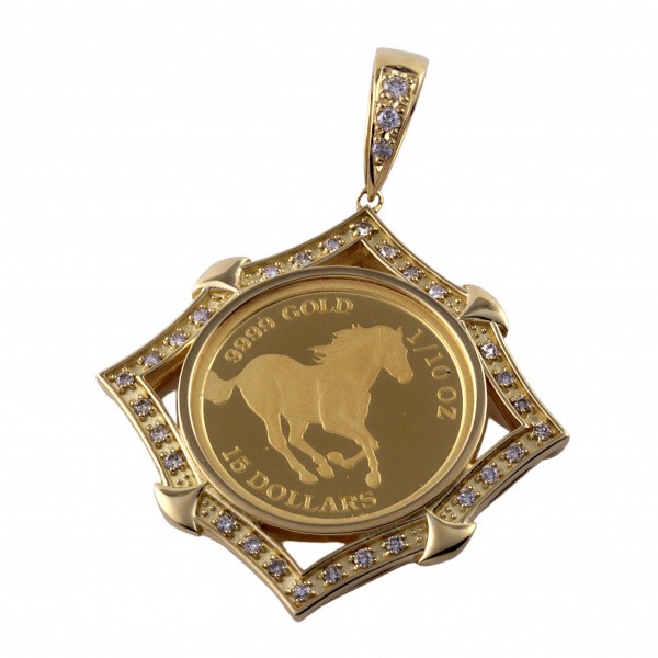 yukizakiselect coin ユキザキセレクトジュエリー コイン コイン ツバルホース 1/10OZ 