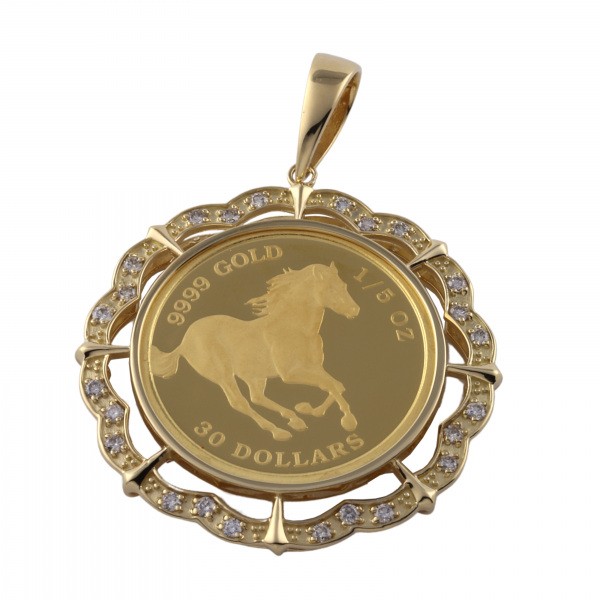 yukizakiselect coin ユキザキセレクトジュエリー コイン コイン ツバルホース 1/5OZ 