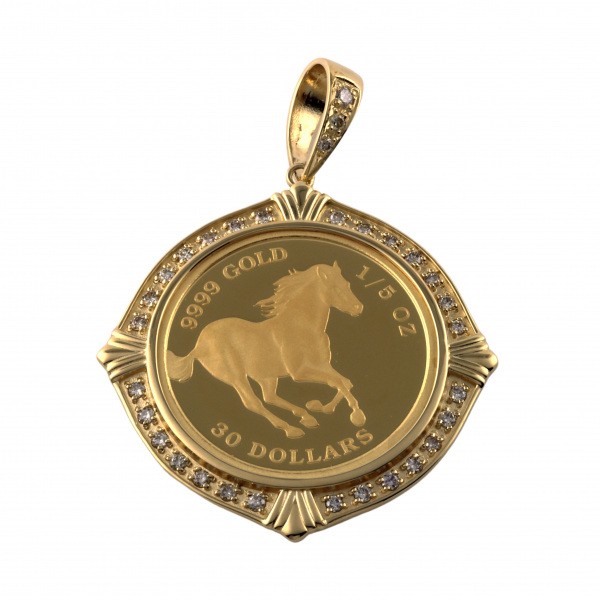 yukizakiselect coin ユキザキセレクトジュエリー コイン コイン ツバルホース 1/5OZ 