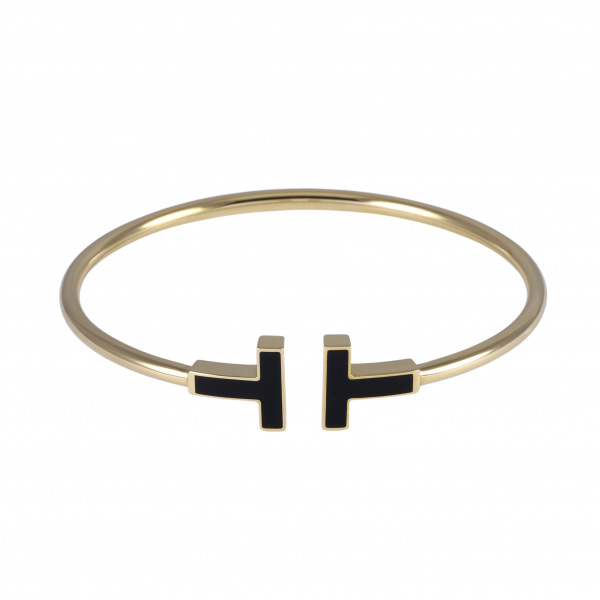 tiffany tiffany-t ティファニー ティファニー T ブラック オニキス ワイヤー ブレスレット 64028723