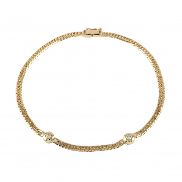 yukizakiselect kihei ユキザキセレクトジュエリー 喜平 喜平 アンクレット ダブル6面 約24cm 約12.3g 