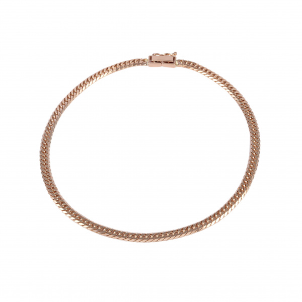 yukizakiselect kihei ユキザキセレクトジュエリー 喜平 喜平 アンクレット ダブル6面 約24cm 約10g 