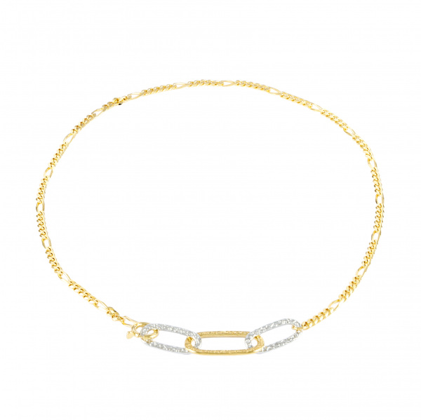 yukizakiselect chain ユキザキセレクトジュエリー チェーン フィガロ長粒S字 フィガロ&長粒 