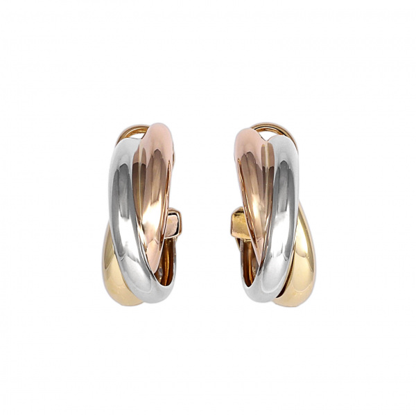 Cartier ツイストデザインイヤリング18Kゴールド CARTIER(カルティエ) ジュスト アンクル イヤリング B8301234