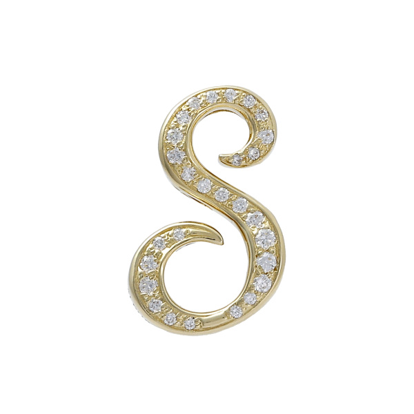 yukizaki alpha ユキザキ アルファ イニシャルペンダントトップ【S】Mサイズ【正規品】 y.alpha.12.6.s.m