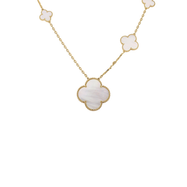 極美品✳︎ヴァンクリーフ＆アーペル　ヴィンテージアルハンブラ　ネックレス　RG 極美品✳︎ヴァンクリーフ＆アーペル ヴィンテージアルハンブラ
