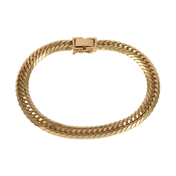 yukizakiselect kihei ユキザキセレクトジュエリー 喜平 喜平 アンクレット トリプル12面 約24cm 約51.04g 