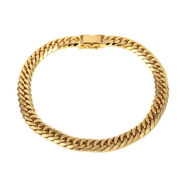 yukizakiselect kihei ユキザキセレクトジュエリー 喜平 喜平 アンクレット ダブル6面 約24cm 約49.22g 