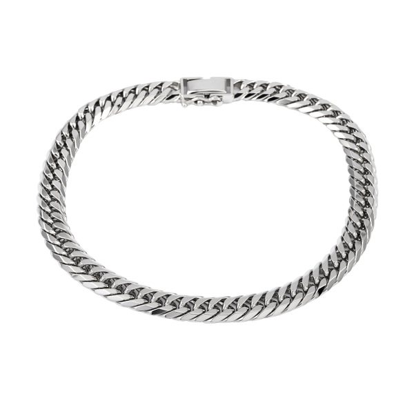 yukizakiselect kihei ユキザキセレクトジュエリー 喜平 喜平 アンクレット ダブル6面 約24cm 約48.76g 