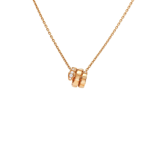 BVLGARI ネックレスとピアス BVLGARI ブルガリ ペンダントネックレス K18PG B.zero1 ビー