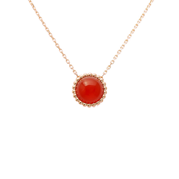 ヴァンクリーフ＆アーペル ペルレ クルール K18PG ピンクゴールド ネックレス 中古