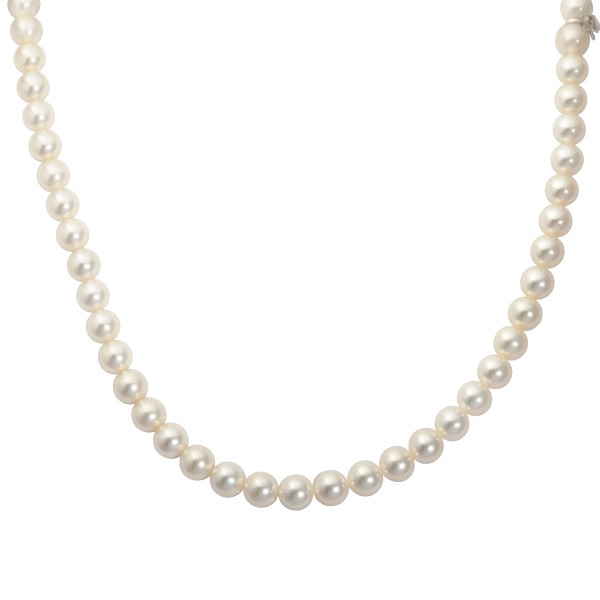 mikimoto other ミキモト シルバー パール ネックレス Mチャーム 
