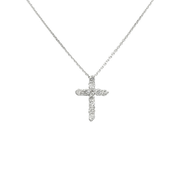★超美品★プラチナ　ダイヤクロスネックレス　　ゆきざき ゆきざき | ブランド時計・ジュエリーの通販・販売