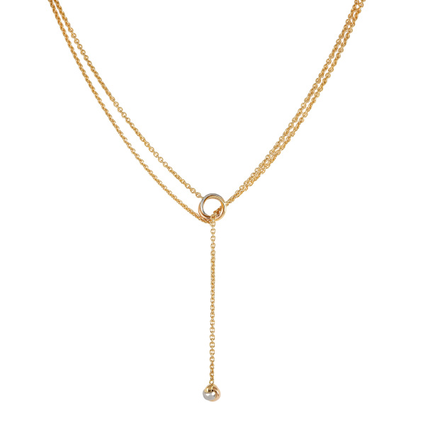 カルティエ トリニティ パンピーユ K18YG イエローゴールド K18WG ホワイトゴールド K18PG ピンクゴールド ネックレス 中古