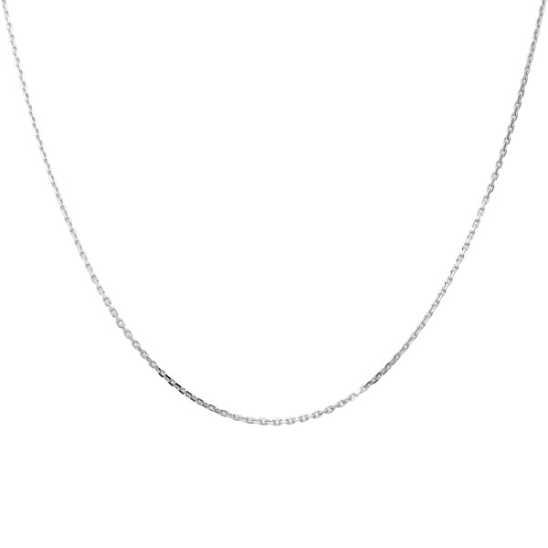 Cartier link slepe K18WG White Gold necklace USED