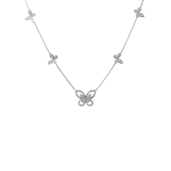 graff butterfly silhouette グラフ バタフライシルエット ダイヤモンド ネックレス マルチ rgp746