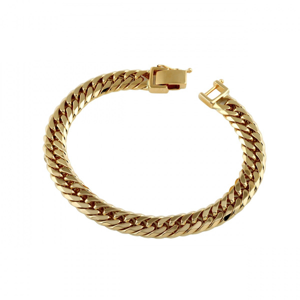 yukizakiselect kihei ユキザキセレクトジュエリー 喜平 喜平 ブレスレット ダブル6面 約20cm 約50.38g 