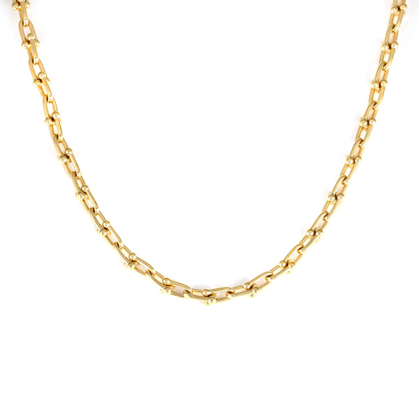 ✨最高級✨ハードウェアブレスレット✨イエローゴールド✨k18✨ネックレス別売 TIFFANY&Co. ティファニー ハードウェア ミディアム