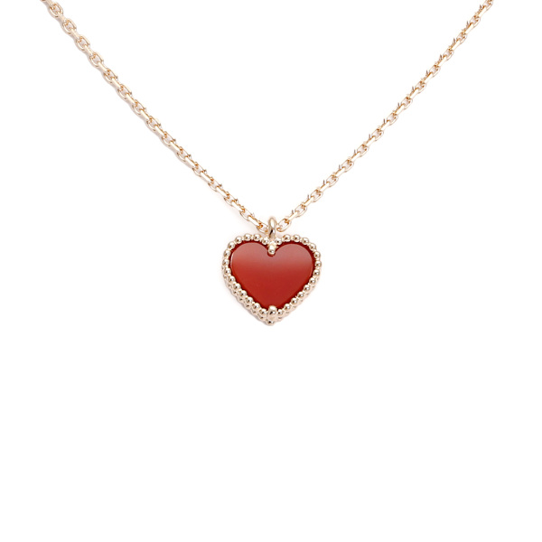 ヴァンクリーフ＆アーペル スウィートハート ハートモチーフ K18ピンクゴールド ネックレス 中古