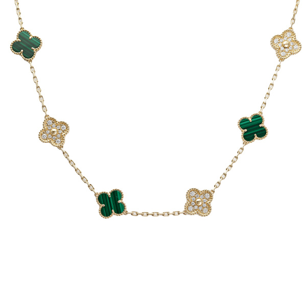 ヴァンクリーフ＆アーペル ヴィンテージアルハンブラネックレス ヴィンテージ アルハンブラ ペンダント 18K イエローゴールド