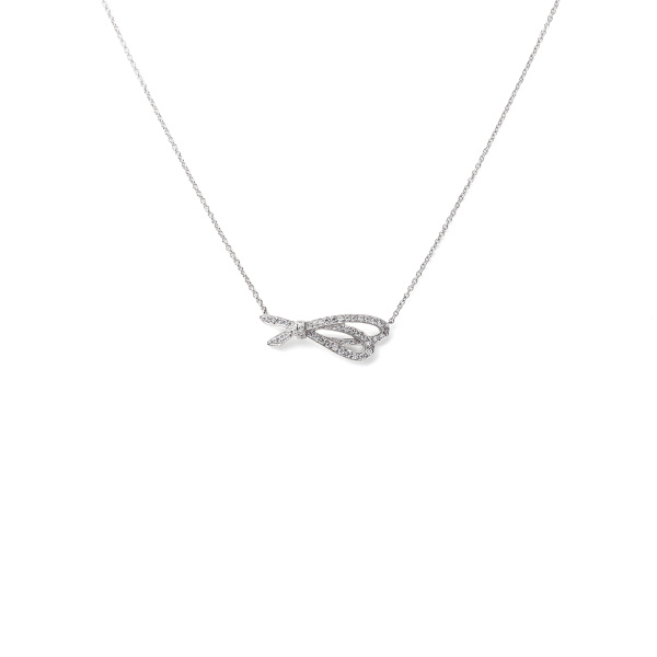 ティファニー リボン ボウ スウィング ピアス シルバー 925 S6fe Tiffany & Co. - ティファニー リボン ボウ スウィング ピアス