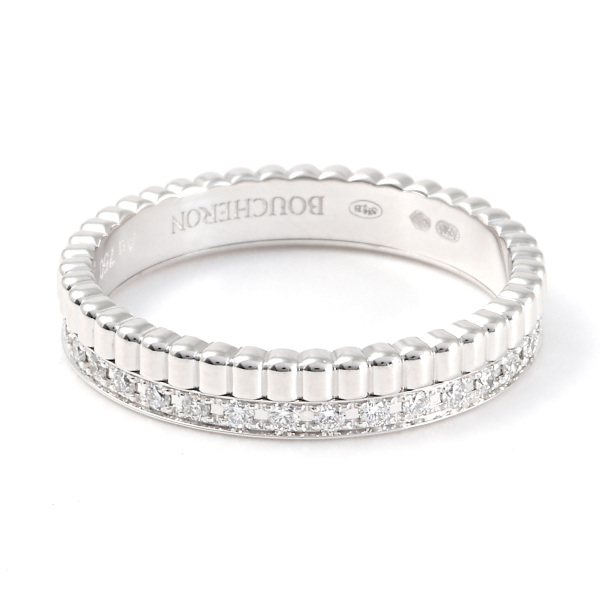 boucheron quatre radiant ブシュロン キャトルラディアント ラディアント リング ハーフ フルパヴェ jal00226